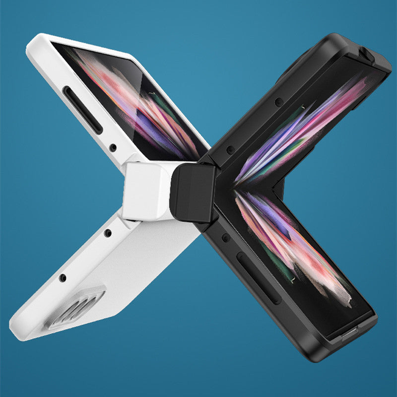 Non-Fingerprint Precise Cutout PC Case for Samsung Galaxy Z Fold4 Fold 4 5G Fold3 Fold 3 Anti-Dust Folding Coque