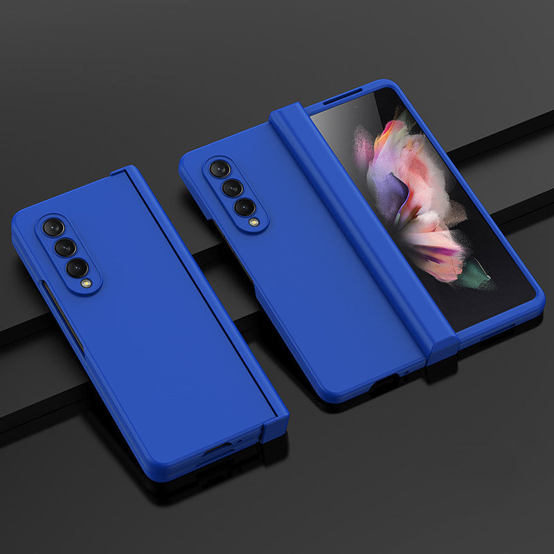 Non-Fingerprint Precise Cutout PC Case for Samsung Galaxy Z Fold4 Fold 4 5G Fold3 Fold 3 Anti-Dust Folding Coque