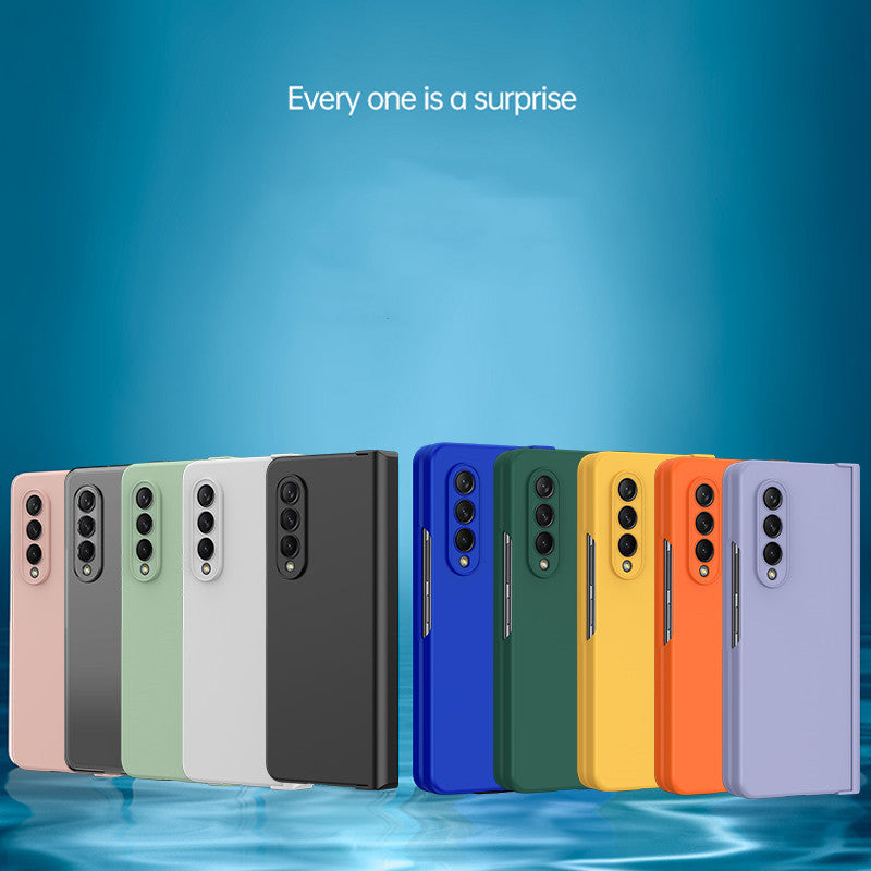 Non-Fingerprint Precise Cutout PC Case for Samsung Galaxy Z Fold4 Fold 4 5G Fold3 Fold 3 Anti-Dust Folding Coque