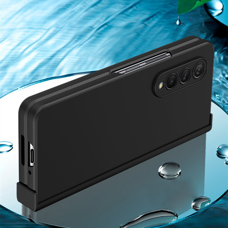 Non-Fingerprint Precise Cutout PC Case for Samsung Galaxy Z Fold4 Fold 4 5G Fold3 Fold 3 Anti-Dust Folding Coque