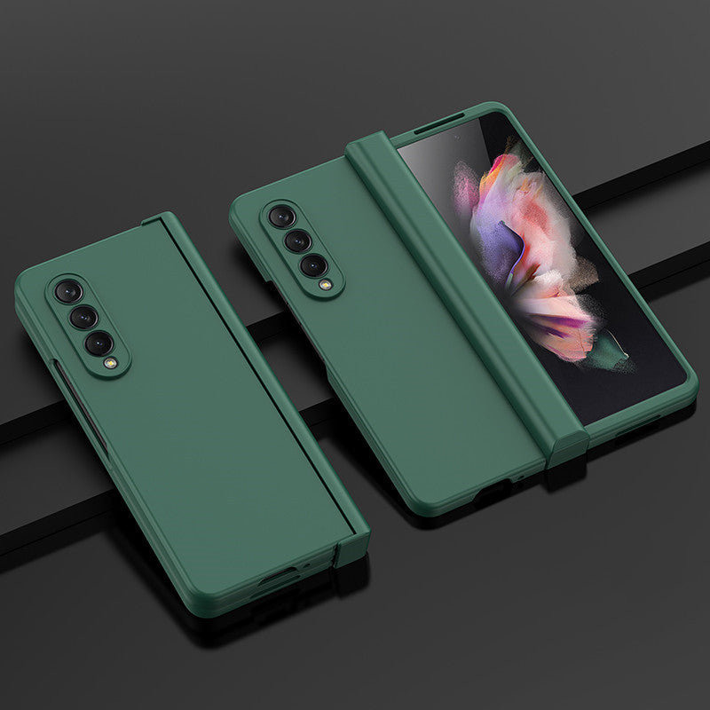 Non-Fingerprint Precise Cutout PC Case for Samsung Galaxy Z Fold4 Fold 4 5G Fold3 Fold 3 Anti-Dust Folding Coque