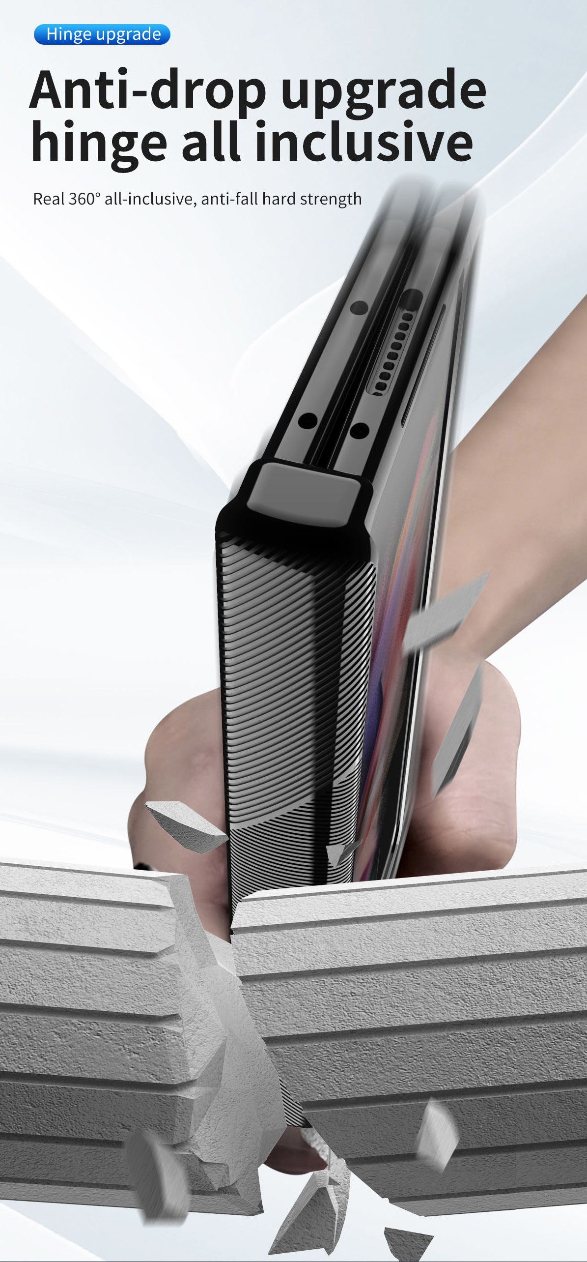 Magnetic Hinge Plating Case For Galaxy Z Fold5 with Double Hinge Protector