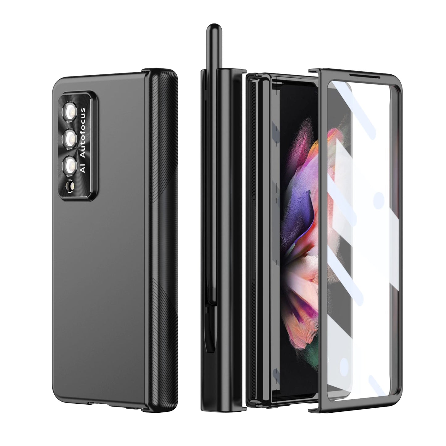 Anti-Falling Pen Holder Hard Case for Samsung Galaxy Z Fold5  Fold4 5G