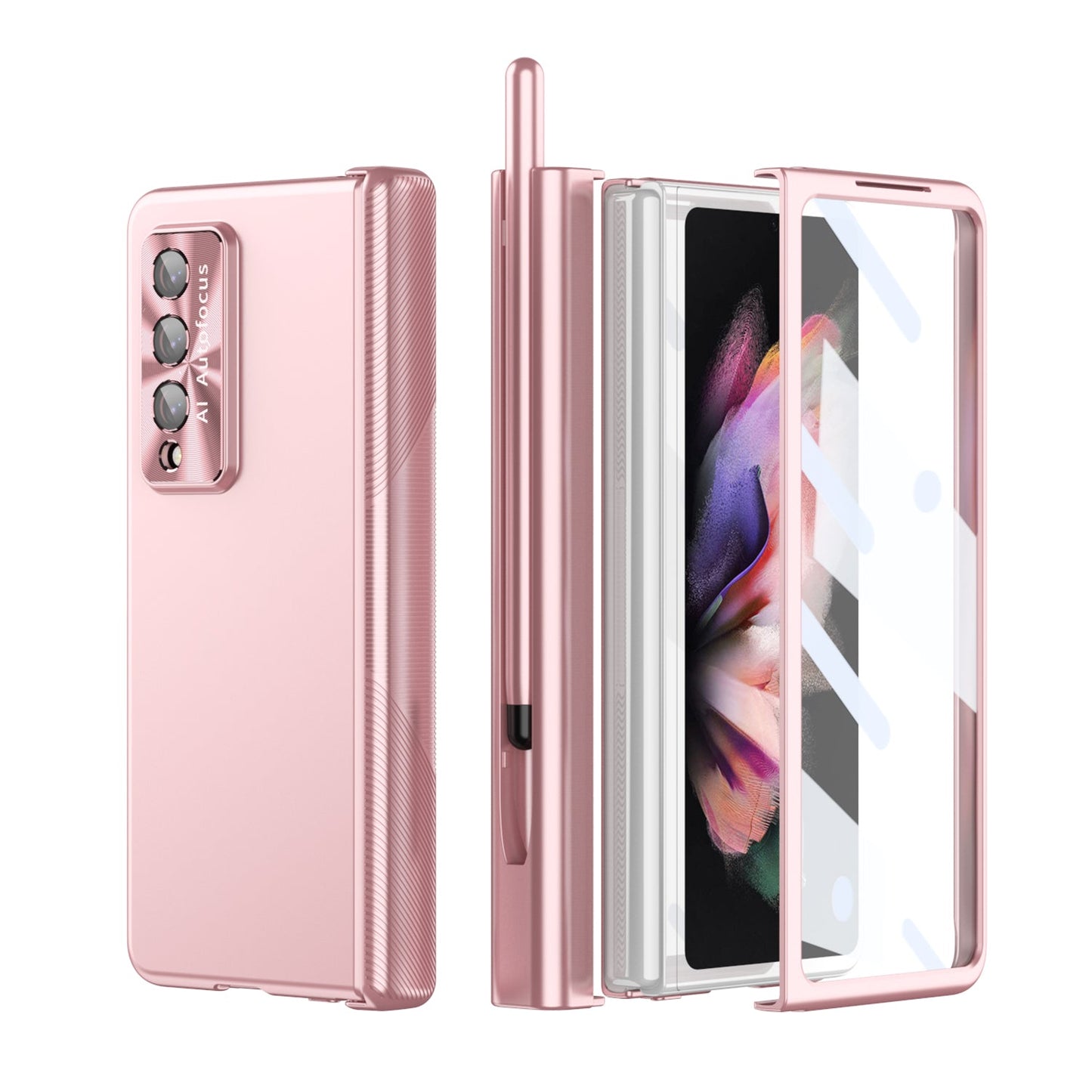 Anti-Falling Pen Holder Hard Case for Samsung Galaxy Z Fold5 Fold4 5G