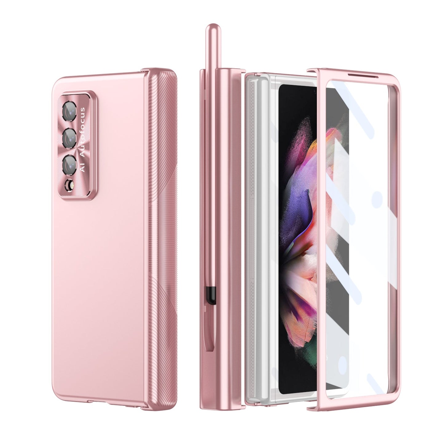 Anti-Falling Pen Holder Hard Case for Samsung Galaxy Z Fold5  Fold4 5G