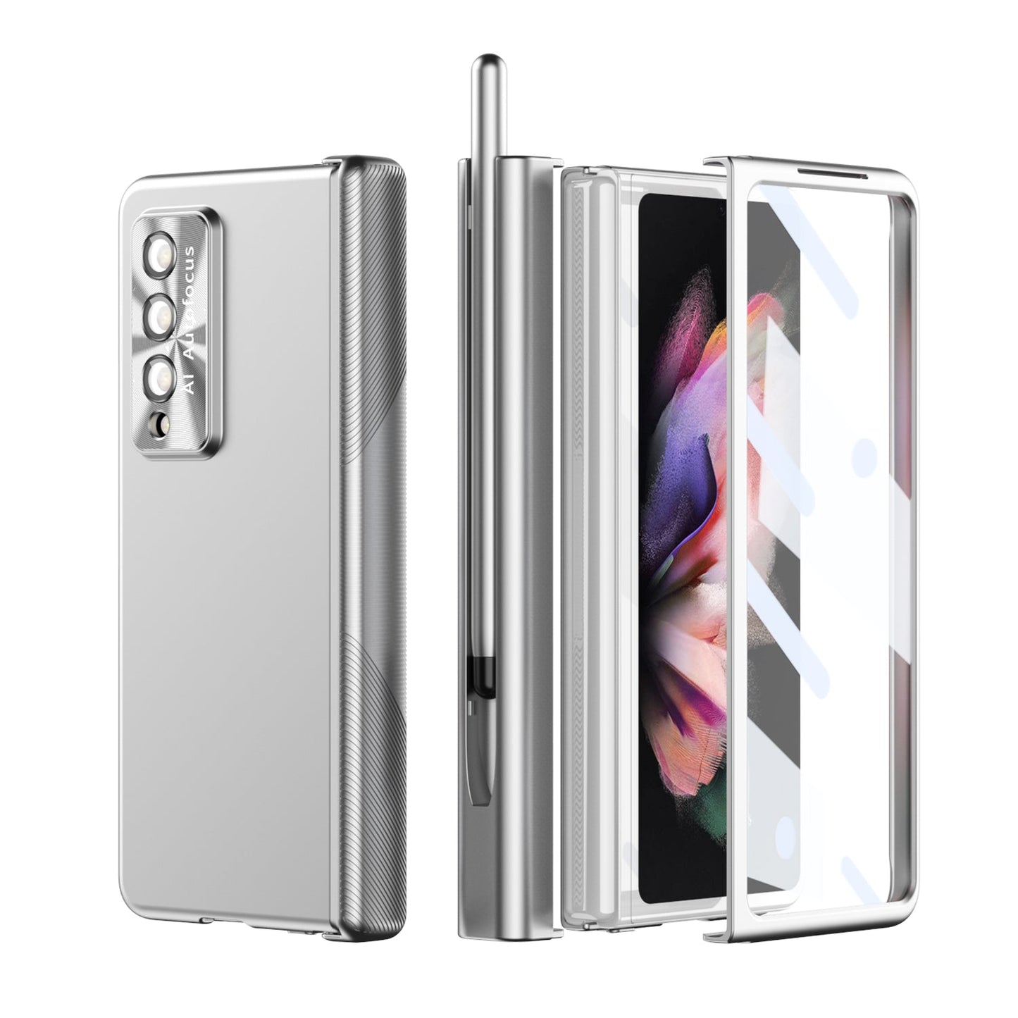 Anti-Falling Pen Holder Hard Case for Samsung Galaxy Z Fold5 Fold4 5G