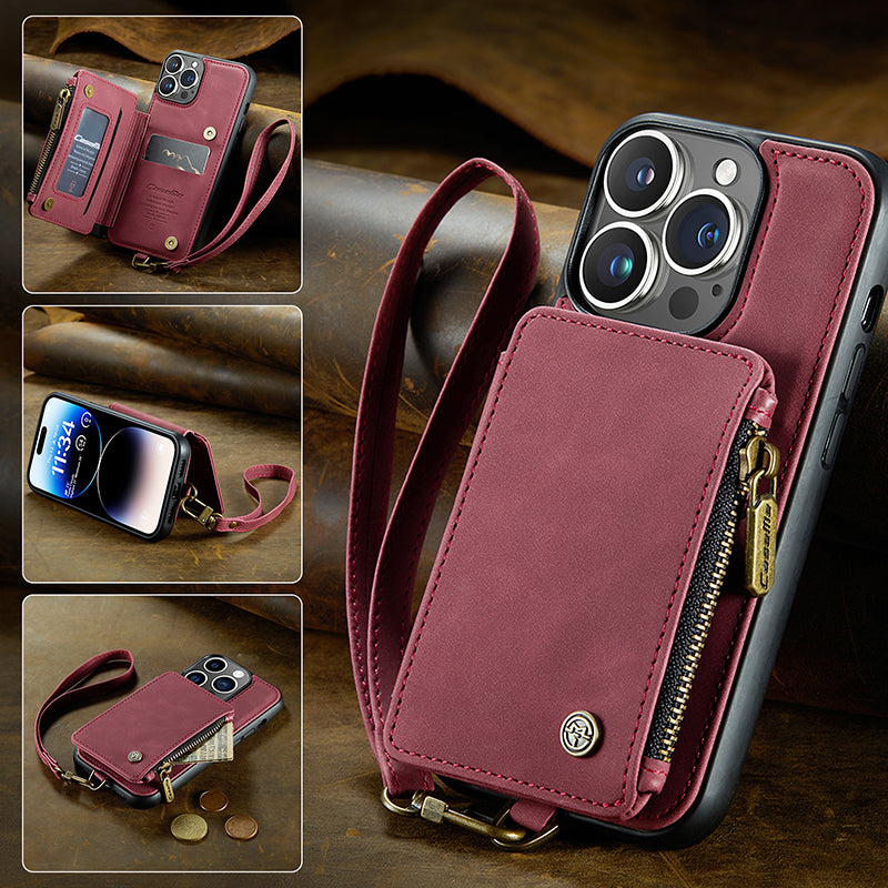 Multifunctional Leather Wallet Phone Case for iPhone 14 / iPhone 13 Series