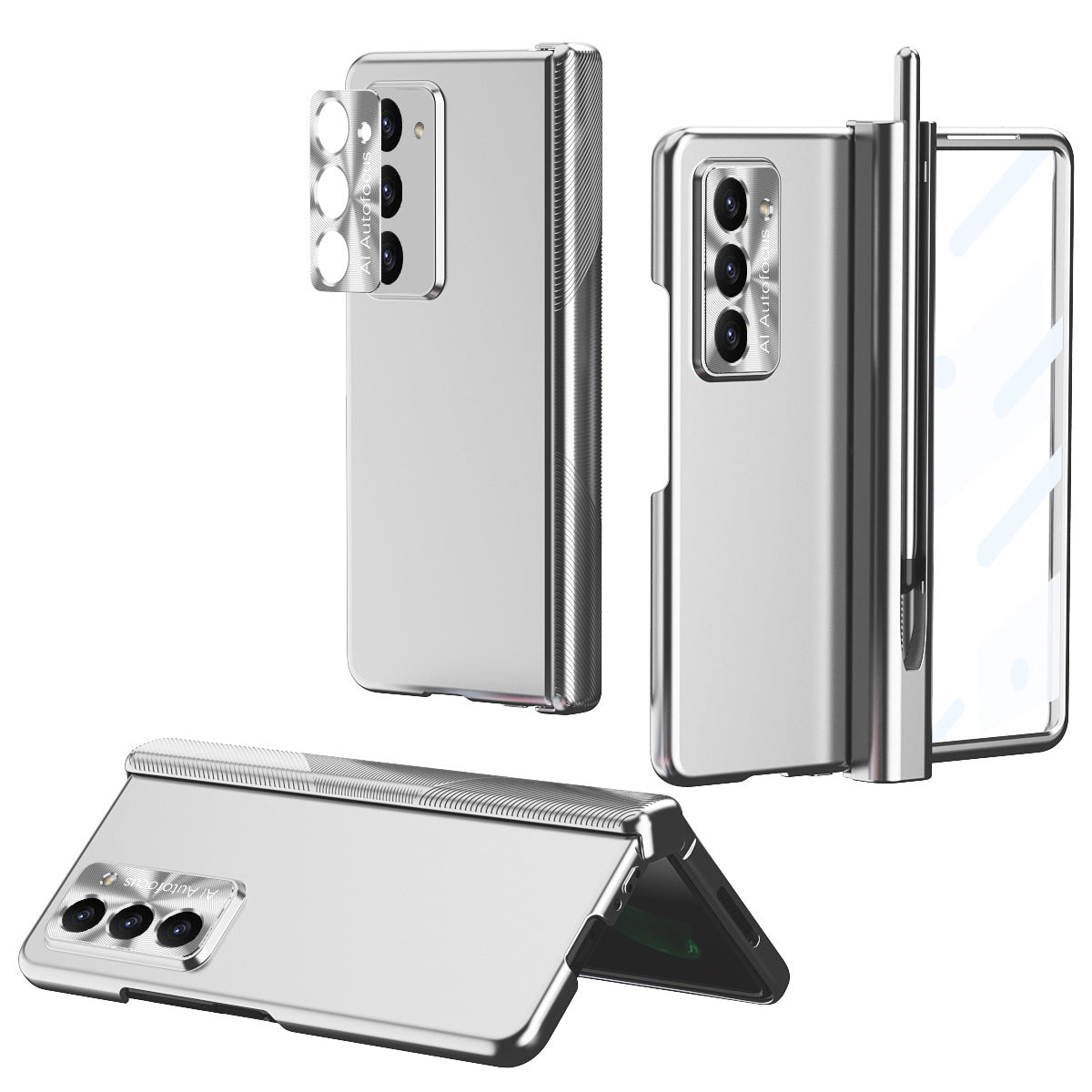Anti-Falling Pen Holder Hard Case for Samsung Galaxy Z Fold5 Fold4 5G