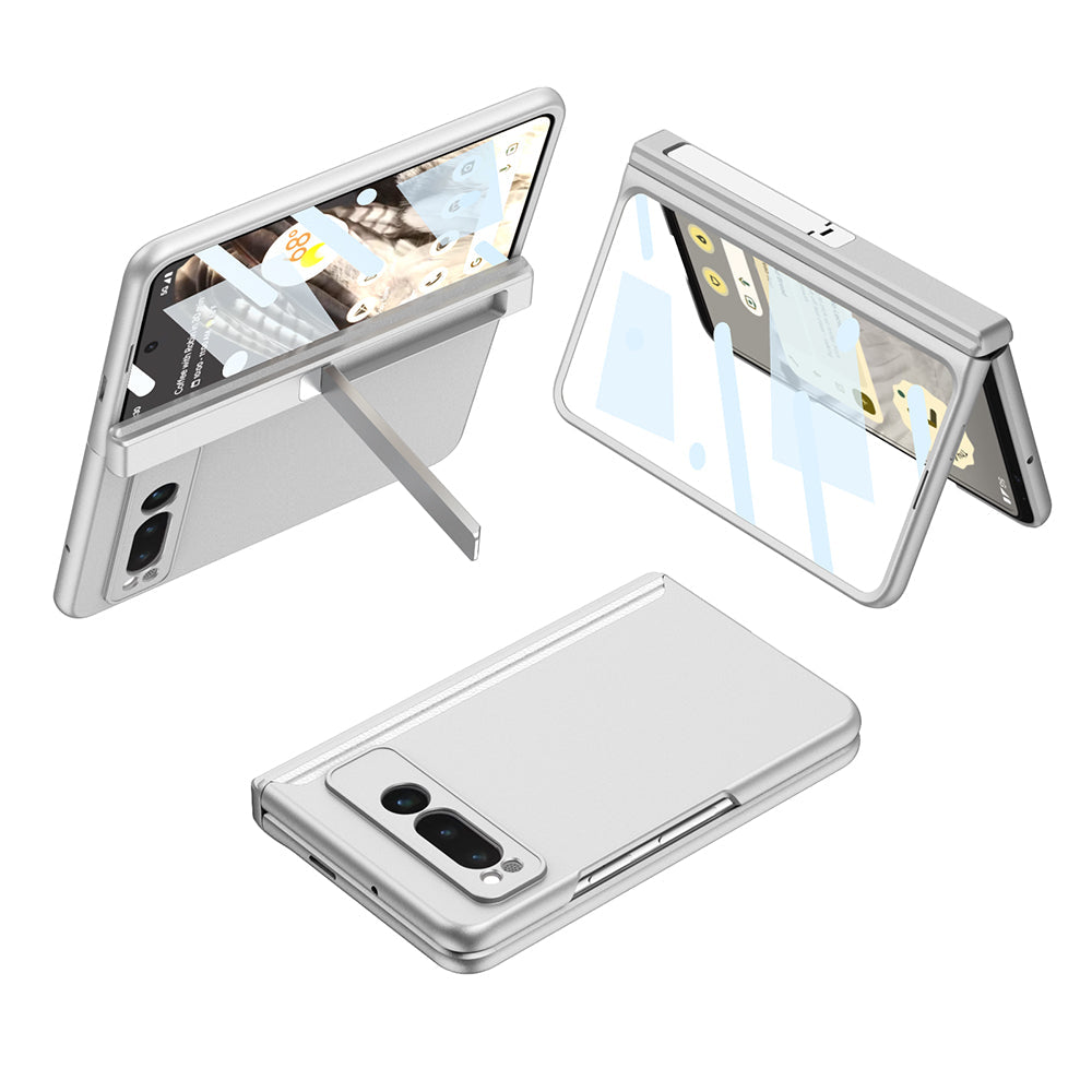 Magnetic All-inclusive Case With Tempered Film For Google Pixel Fold With Damped Folding Bracket