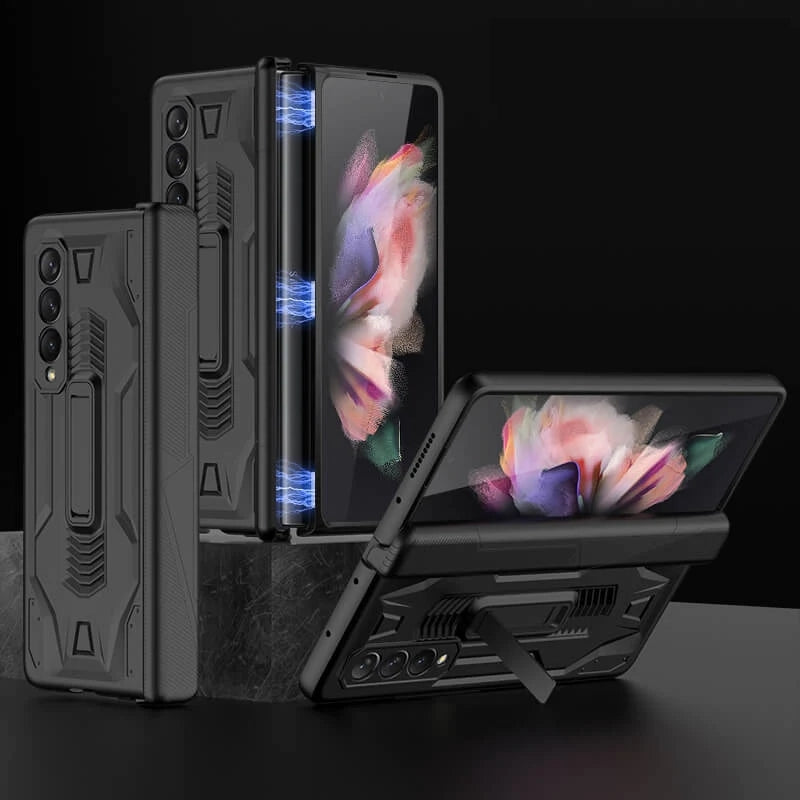 Magnetic Armor All-included Hinge Holder Case For Samsung Galaxy Z Fold 3 5G