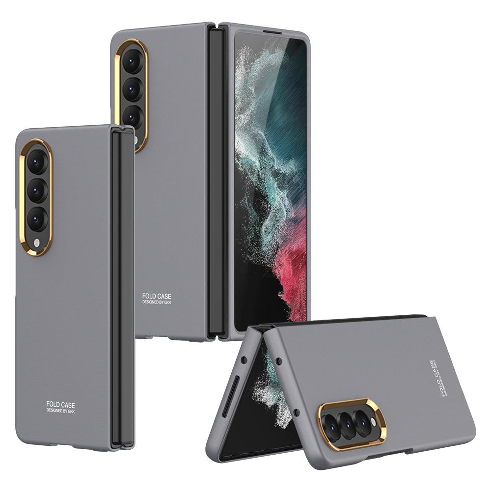 Ultra-thin Full-Protection Hard Case With Electroplated lens Frame For Samsung Galaxy Z Fold4 5G
