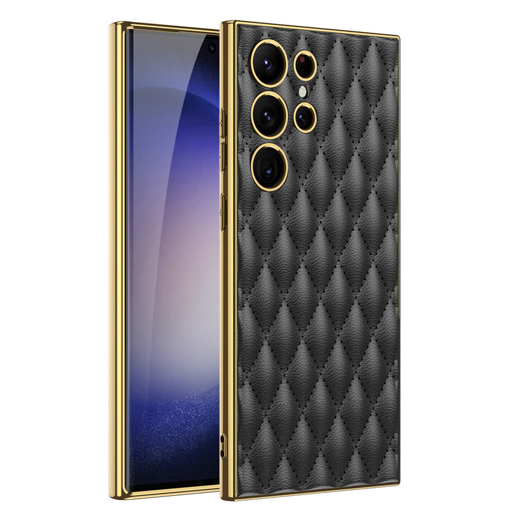 Electroplated Leather Case For Samsung Galaxy S23 S23 Plus S23 Ultra