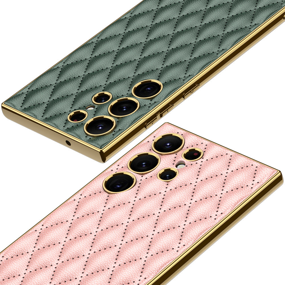 Electroplated Leather Case For Samsung Galaxy S23 S23 Plus S23 Ultra