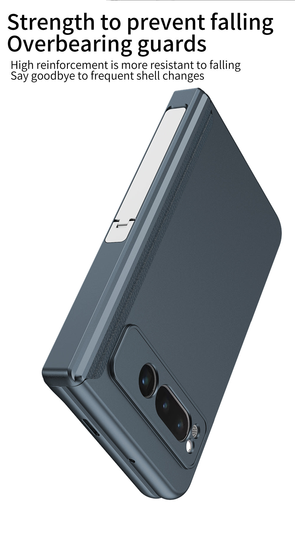 Magnetic All-inclusive Case With Tempered Film For Google Pixel Fold With Damped Folding Bracket
