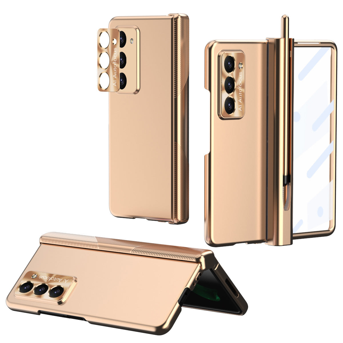 Anti-Falling Pen Holder Hard Case for Samsung Galaxy Z Fold5 Fold4 5G