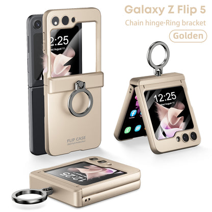 Built-in Protective Film Wire Hinge Full Protection Case For Samsung Galaxy Z Flip5