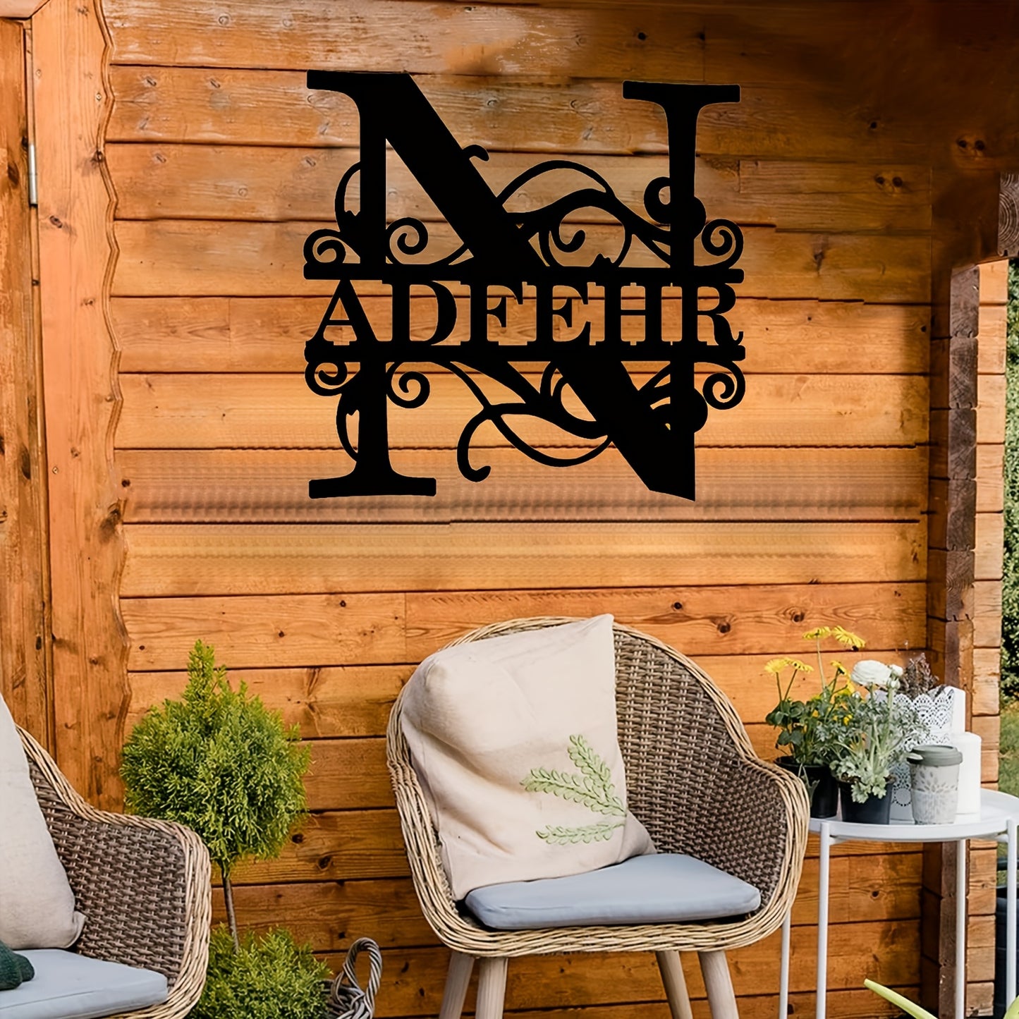 Personalized Monogram Wall Decor - Custom Name & Initials