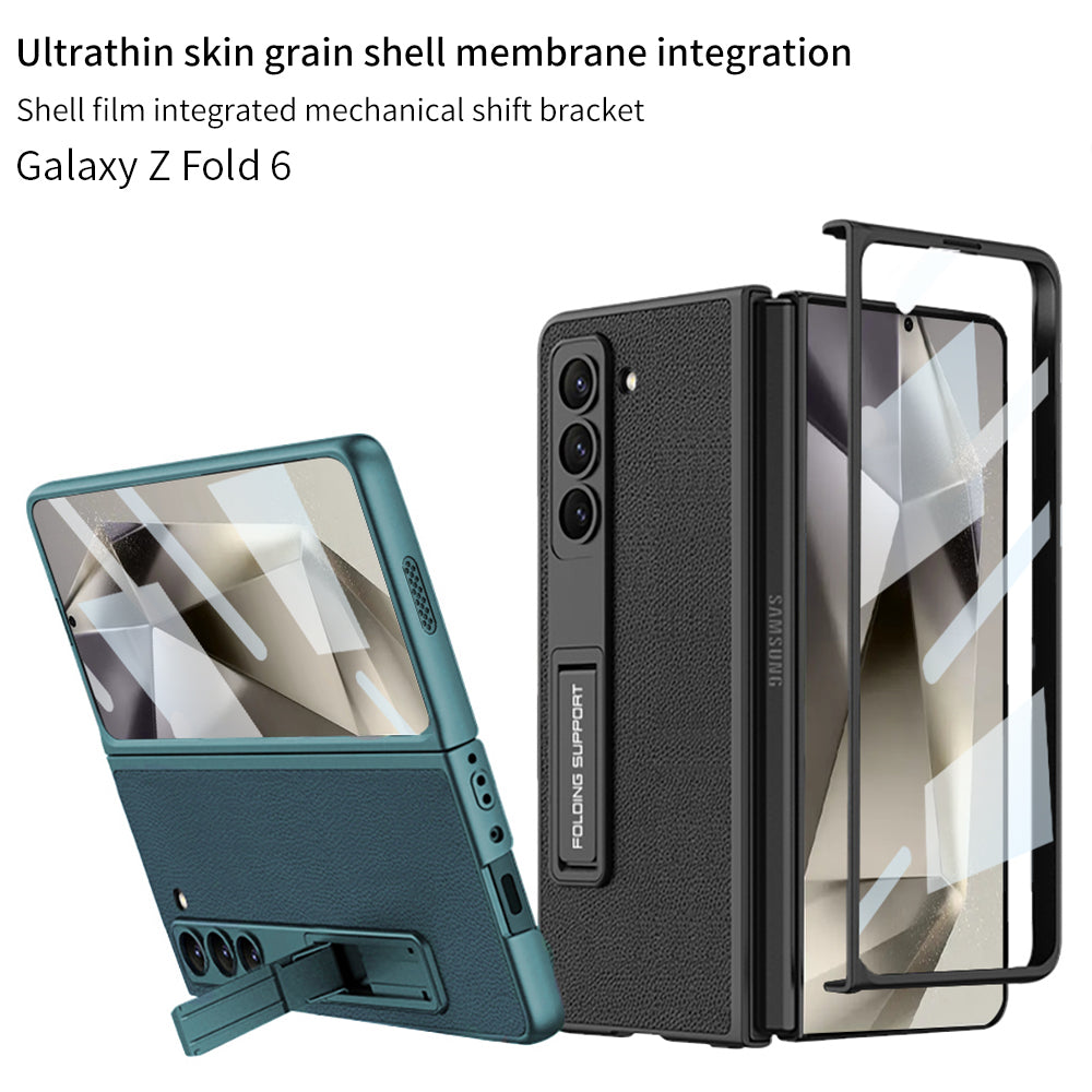 Luxury Leather Shockproof Phone Case With Screen Protector For Samsung Galaxy Z Fold6