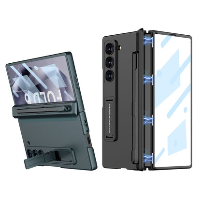 Magnetic Hinge Pen Slot Shockproof Phone Case With Screen Protector For Samsung Galaxy Z Fold 6