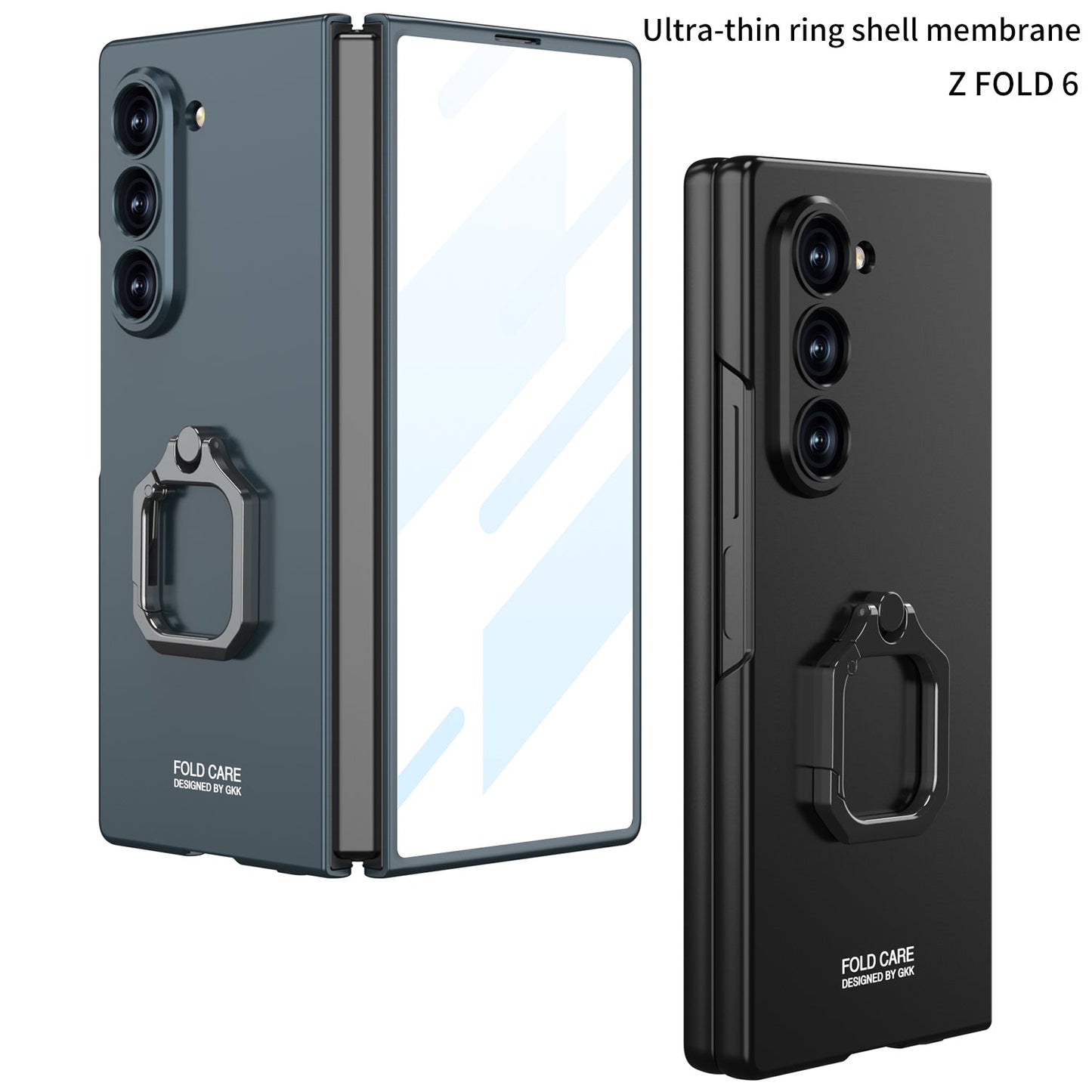 Luxury Shockproof Phone Case With Ring Holder For Samsung Galaxy Z Fold 6