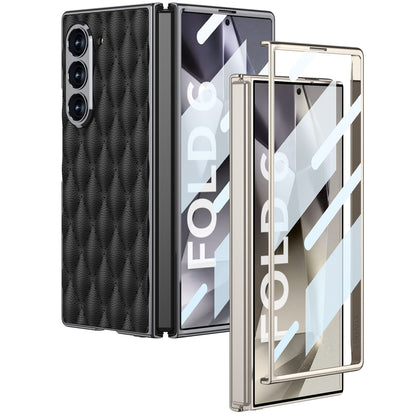 Luxurious Leather Shockproof Phone Case With Screen Protector For Samsung Galaxy Z Fold6