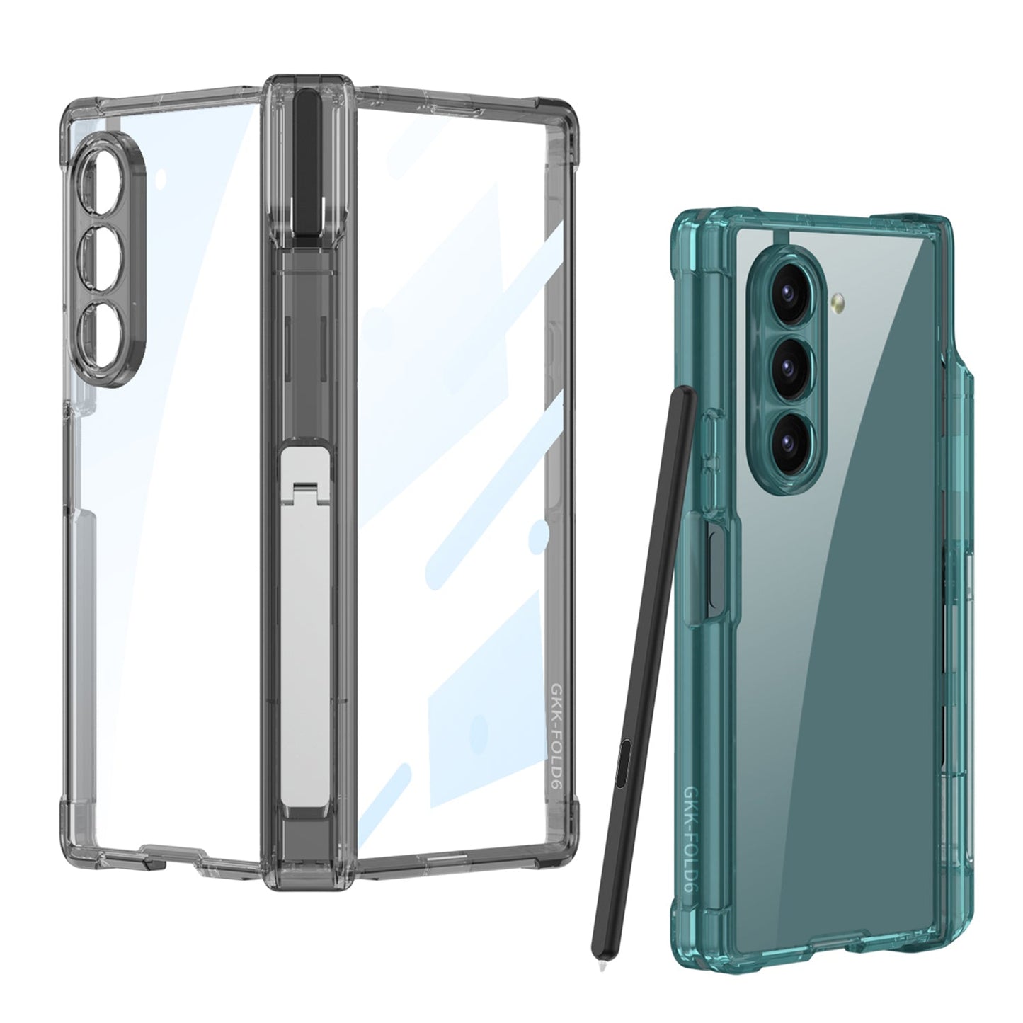 Transparent Shockproof Phone Case With Screen Protector & Pen Box For Samsung Galaxy Z Fold6