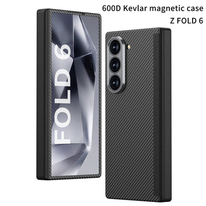 Luxury Magnetic Hinge Carbon Fiber Shockproof Phone Case For Samsung Galaxy Z Fold6