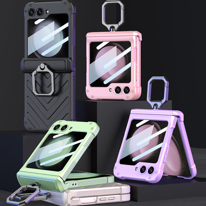 Magnetic Hinge Shell Integrated Armor Case For Samsung Galaxy Z Flip5