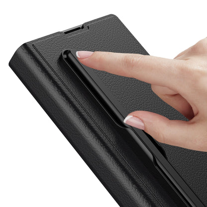 Luxurious Leather Cover Shockproof Phone Case With Screen Protector and Pen Slot For Samsung Galaxy Z Fold6