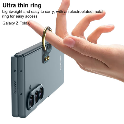 Luxury Leather Shockproof Phone Case With Ring Holder For Samsung Galaxy Z Fold6