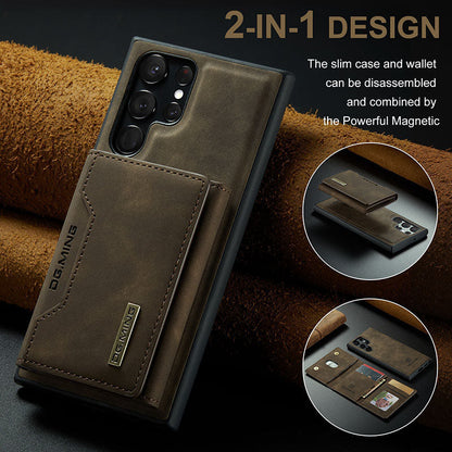 Luxury Magnetic Leather All-inclusive Protective Cover With Card Holder For Samsung Galaxy - Mycasety Mycasety