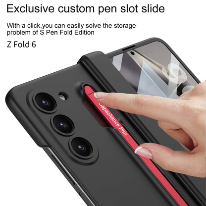 Magnetic Hinge Anti-fall Protective Phone Case With Pen Tray Shell and Film For Samsung Galaxy Z Fold6