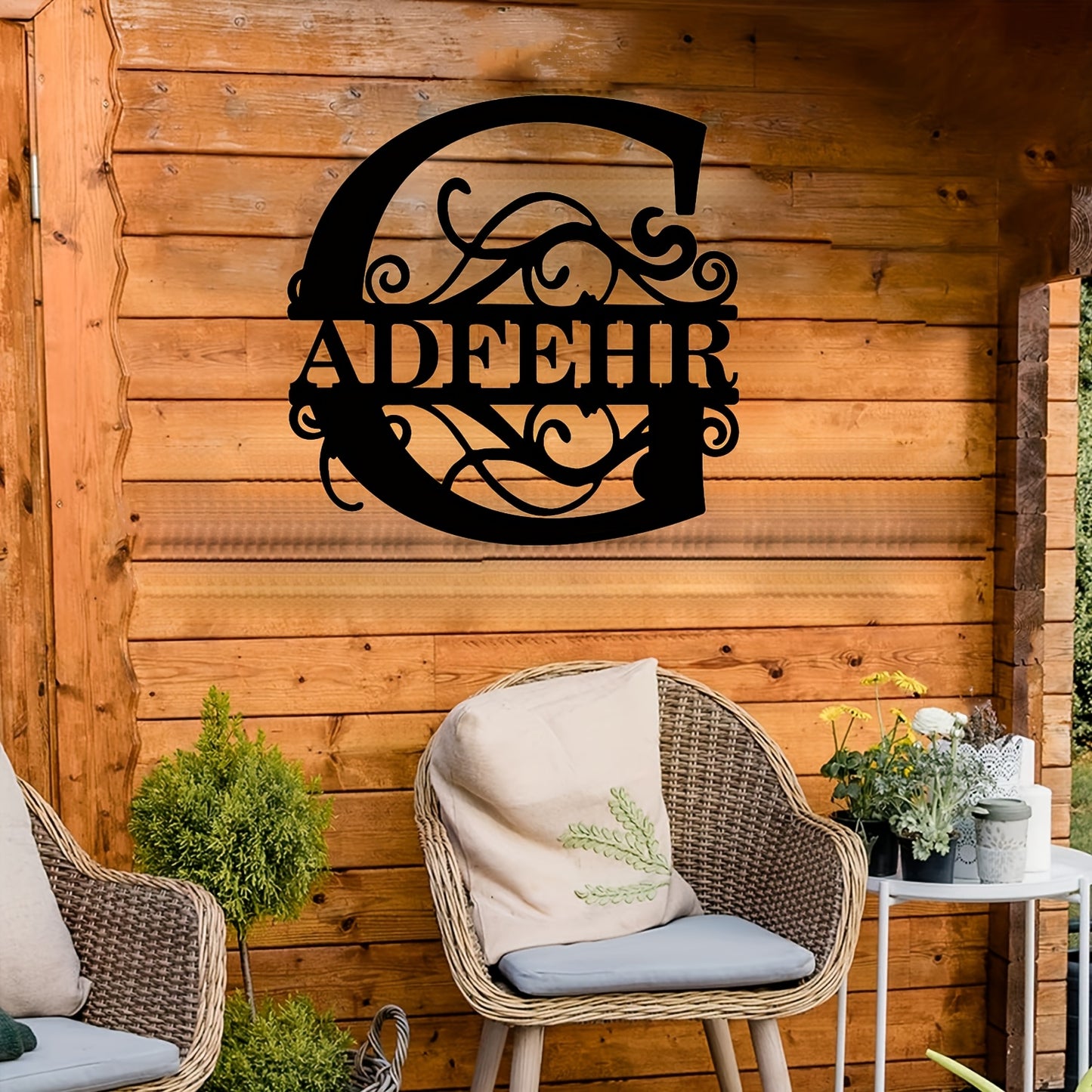 Personalized Monogram Wall Decor - Custom Name & Initials