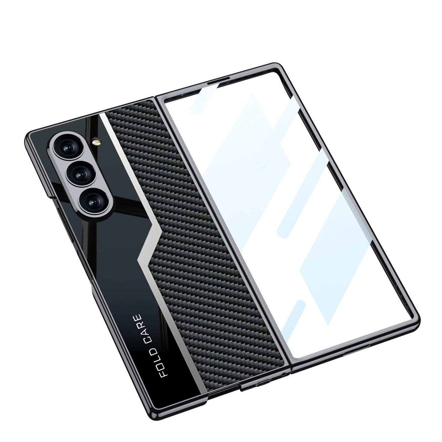 SPORTS DESIGN | Electroplating Leather Shockproof Phone Case With Screen Protector For Samsung Galaxy Z Fold6