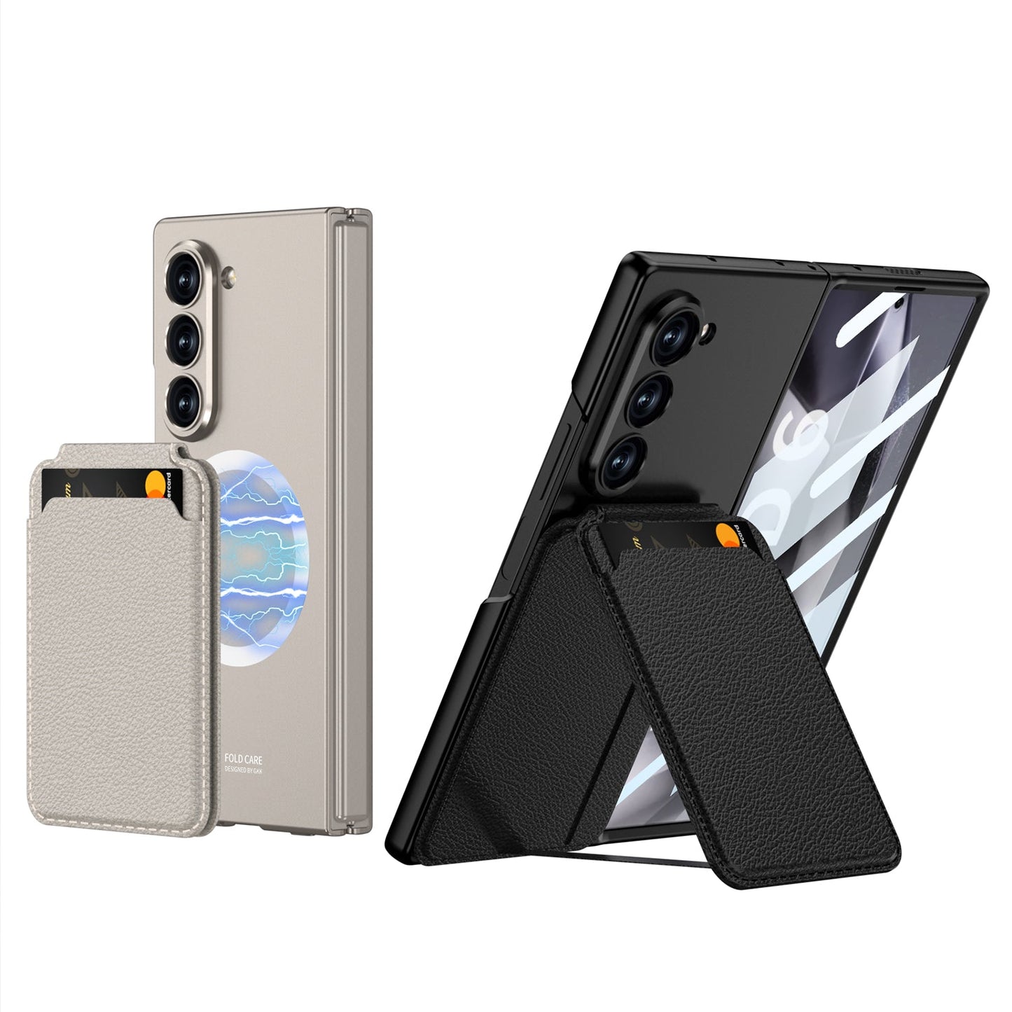 Magnetic Card Holder Shockproof Phone Case With Screen Protector For Samsung Galaxy Z Fold6