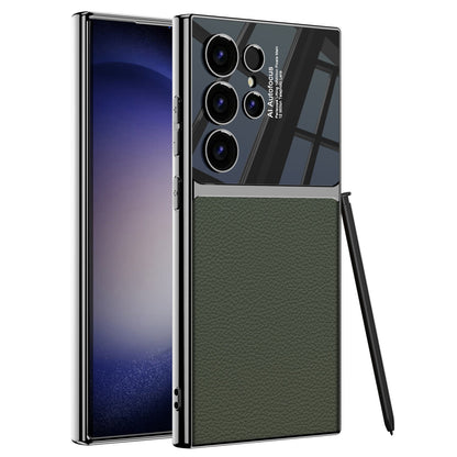 Leather Electroplated Phone Case For Samsung Galaxy S24 S23 Ultra Plus - Mycasety Mycasety
