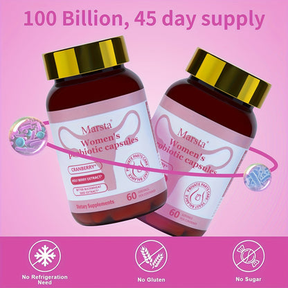 Marsta Women's Probiotics | Balance PH Value, Avoid Imbalance, Take One Capsule At A Time With Meals