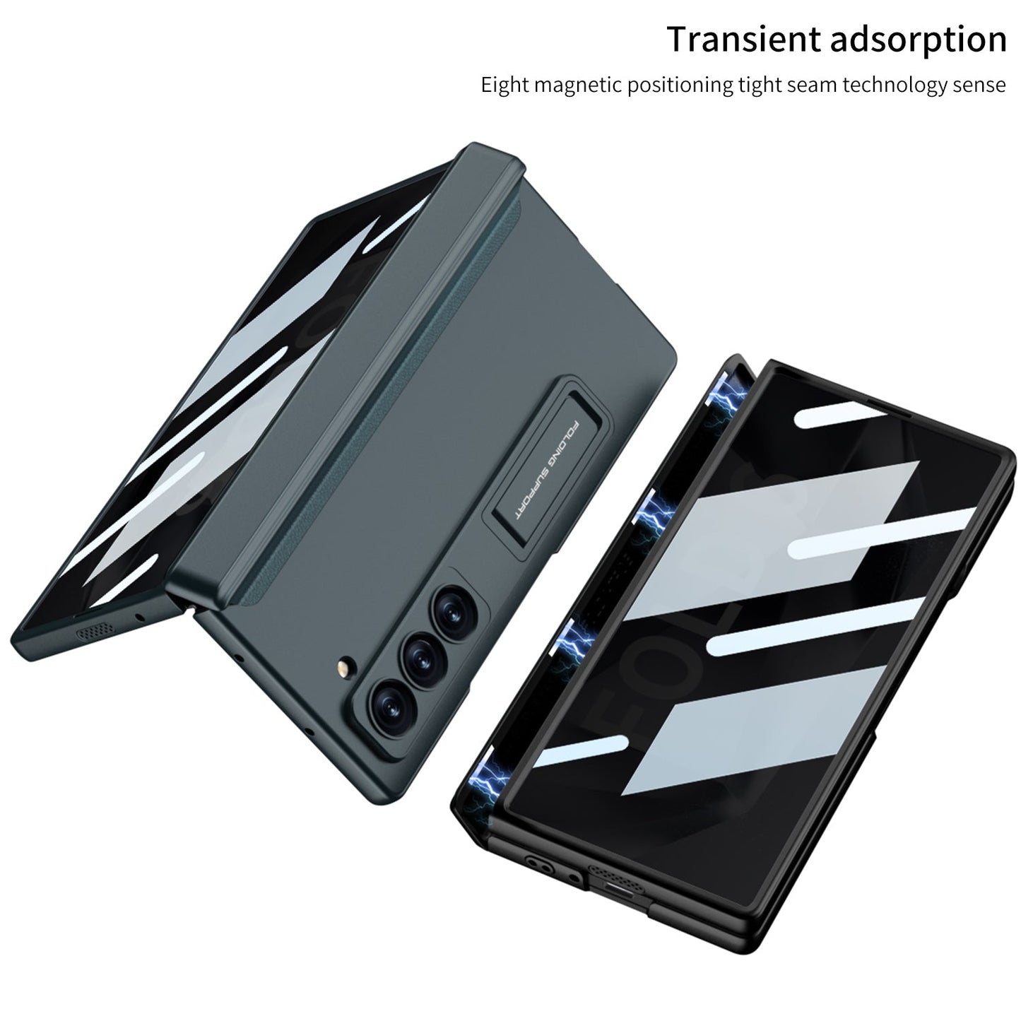 Magnetic Hinge Bracket Shockproof Phone Case With Anti-peeping Back Screen Protector For Samsung Galaxy Z Fold6