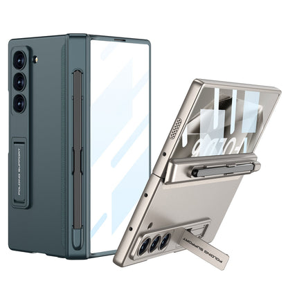 Magnetic Hinge Pen Slot Shockproof Phone Case With Screen Protector For Samsung Galaxy Z Fold 6