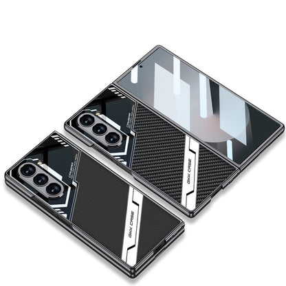 SPORTS DESIGN | Cyberpunk Leather Shockproof Phone Case With Screen Protector For Galaxy Z Fold6