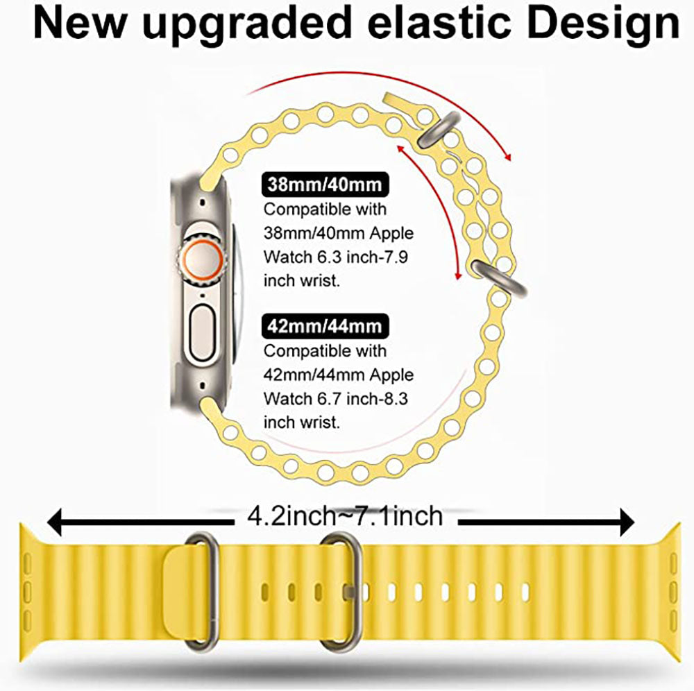 Newest Sport Ocean Bands For iWatch Apple Watch Ultra SE Series 8/7/6/5/4/3/2/1 - Mycasety Mycasety