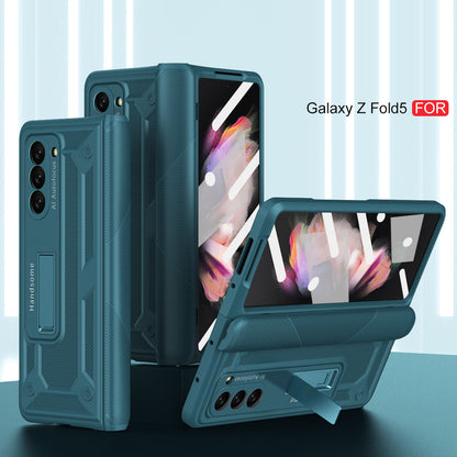 360 All Inclusive Samasung Galaxy Z Fold5 Case With Hinge Lid & Kick-stand