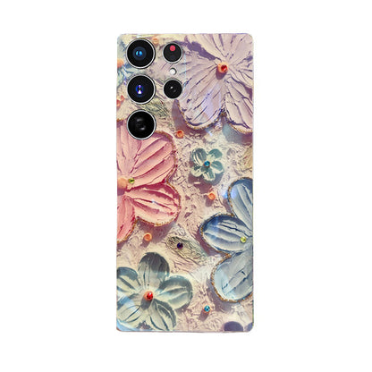 Ins Hot Oil Painting Flower Samsung/iPhone Case - Mycasety Mycasety