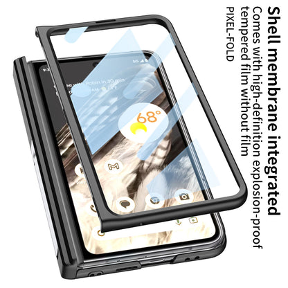 Magnetic Magsafe All-inclusive Invisible Bracket Leather Case For Google Pixel Fold With Back Screen Protector - mycasety2023 Mycasety