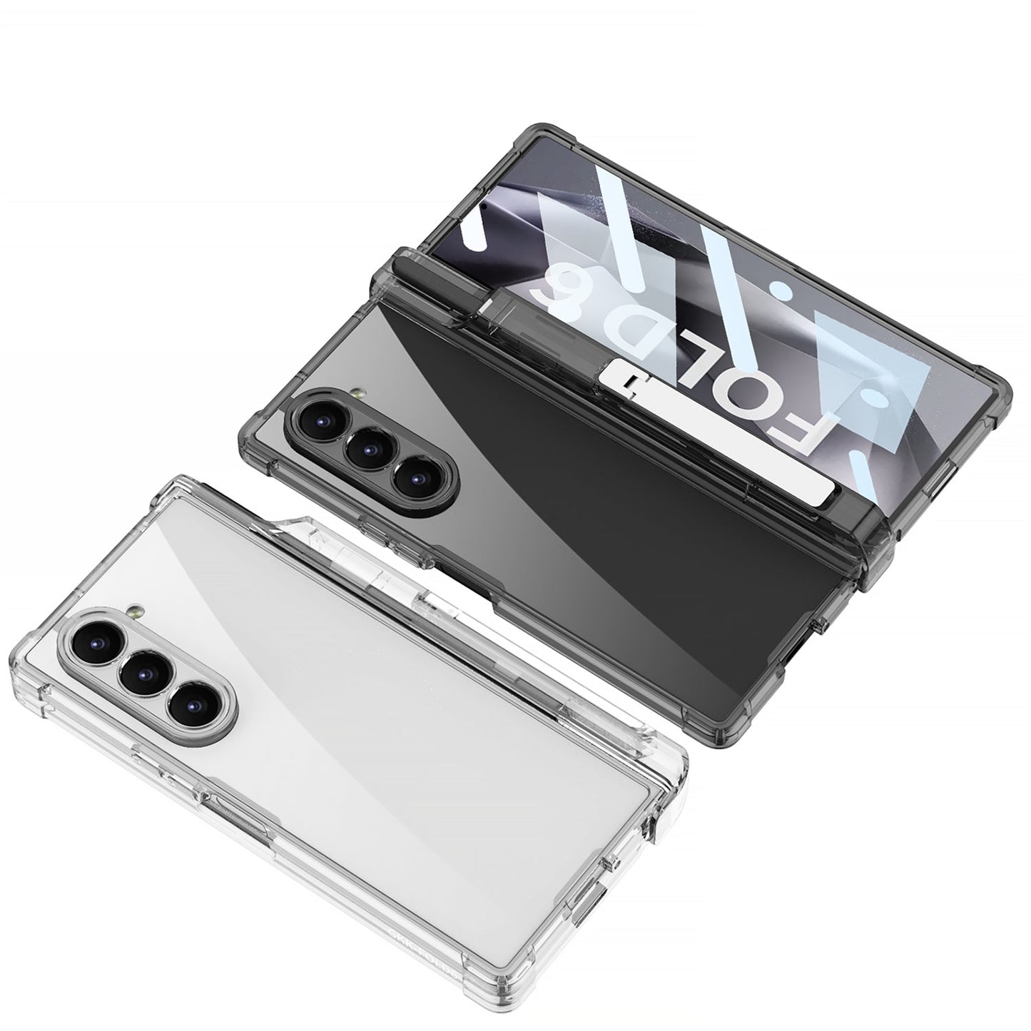 Transparent Shockproof Phone Case With Screen Protector & Pen Box For Samsung Galaxy Z Fold6