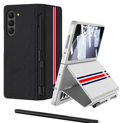 Business Style Galaxy Z Fold5 Case with Slim S Pen Slot
