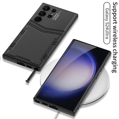 Armor Leather Protective Phone Case For Samsung Galaxy S24 S23 Ultra Plus - Mycasety Mycasety