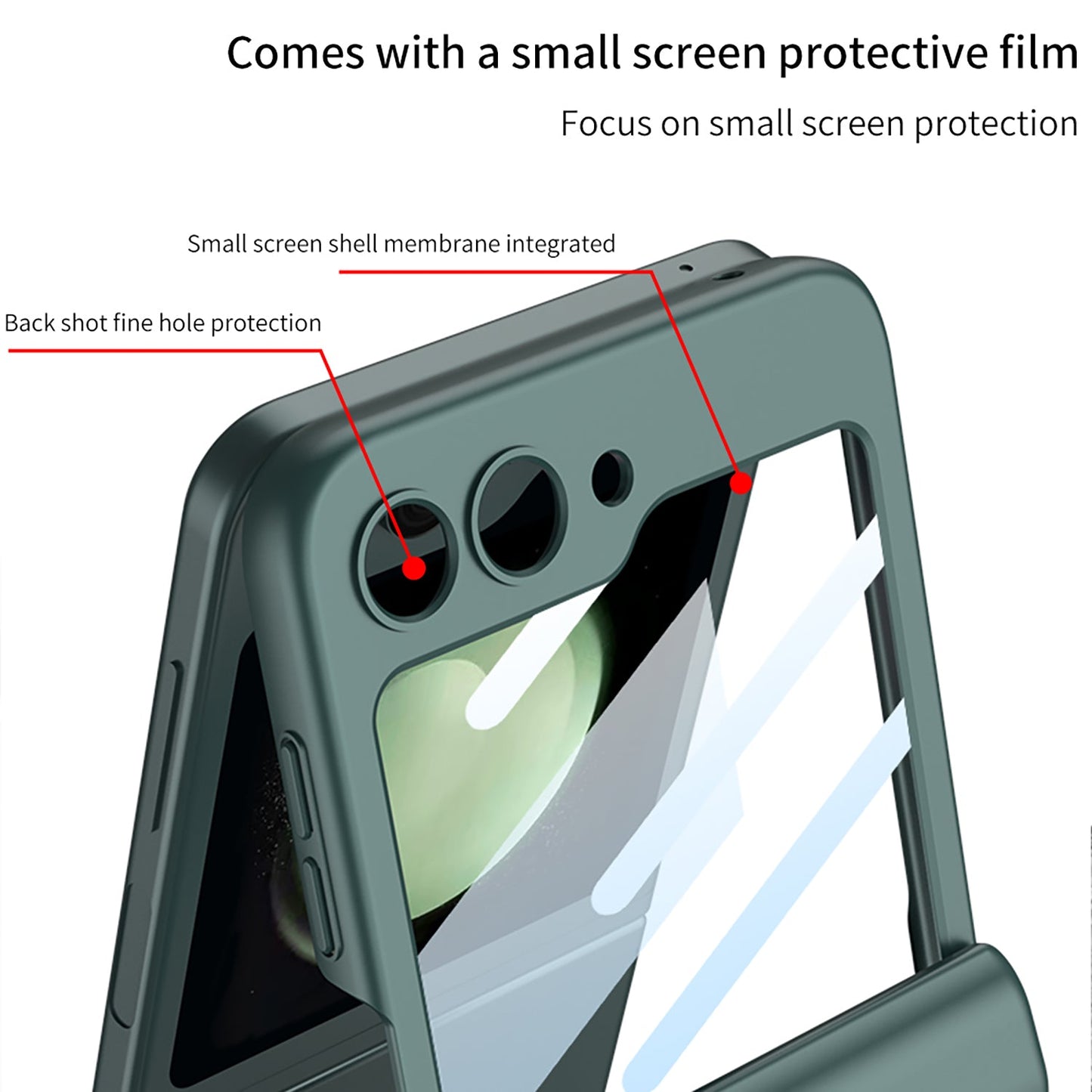 Magnetic All-included Shockproof Phone Case For Galaxy Flip 7/6/5/4/3 With Back Screen Protector
