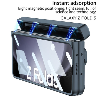 Magnetic  Samsung Fold5 folding  Case With Stand Camera Window Protection