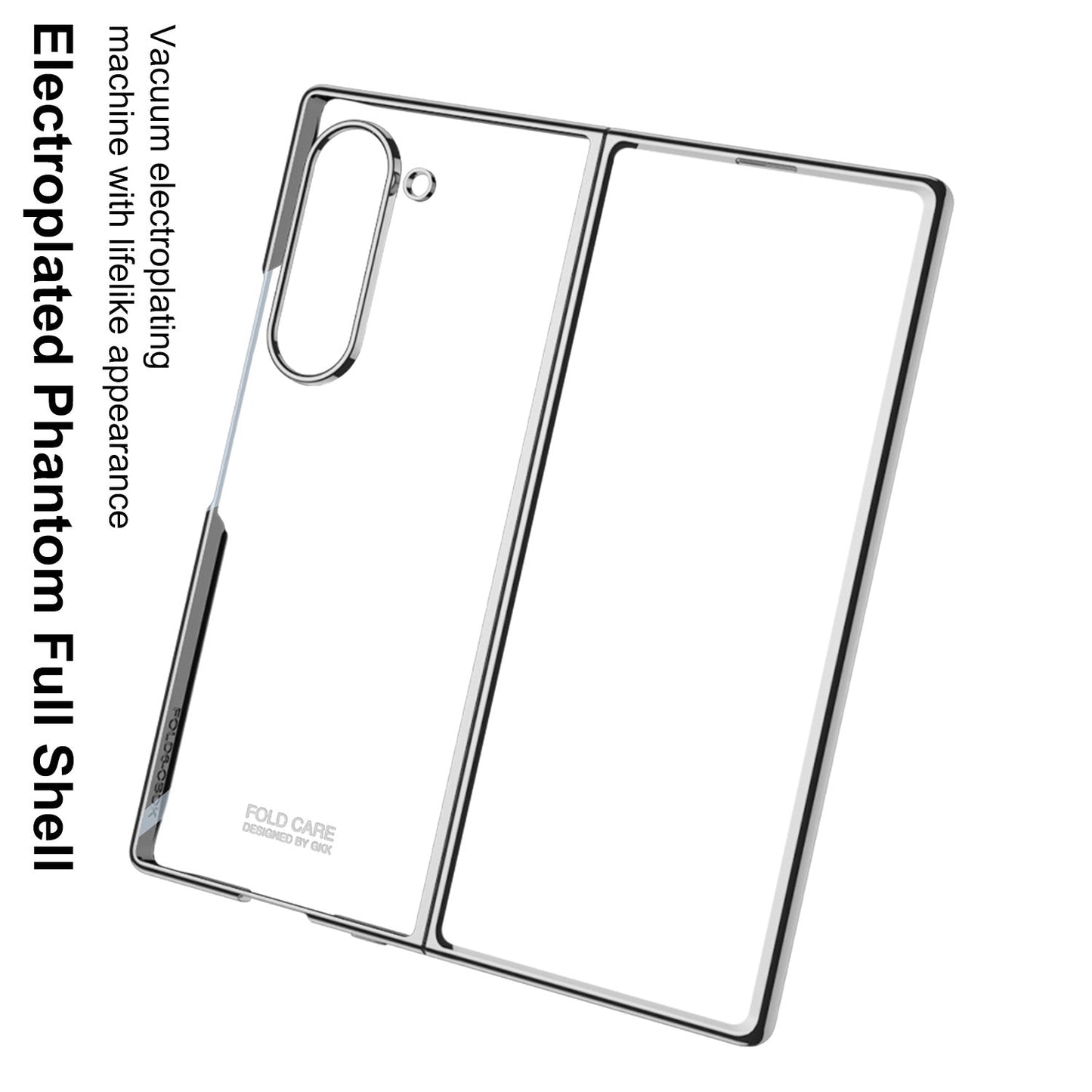 Transparent Electroplating Shockproof Phone Case For Samsung Galaxy Z Fold 6